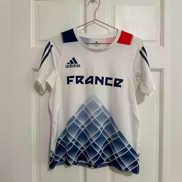 {adidas} ADIZERO PROMO T-SHIRT - Sz L kids 16-18 š«š·ā½ļø - Picture 6 of 10